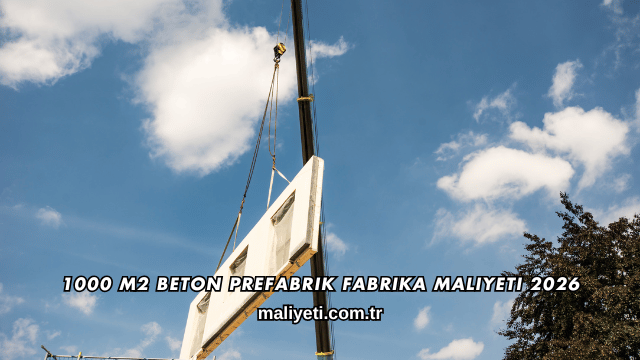 1000 M2 Beton Prefabrik Fabrika Maliyeti 2026