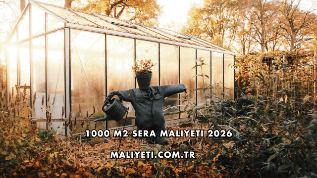 1000 m2 Sera Maliyeti 2026