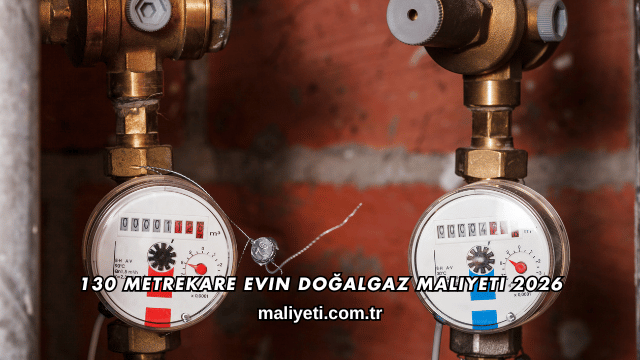 130 Metrekare Evin Doğalgaz Maliyeti 2026