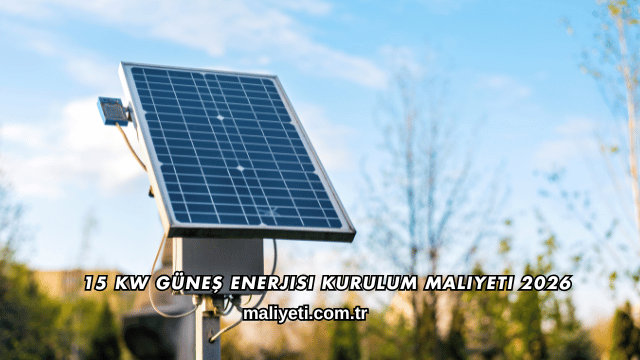 15 Kw Güneş Enerjisi Kurulum Maliyeti 2026