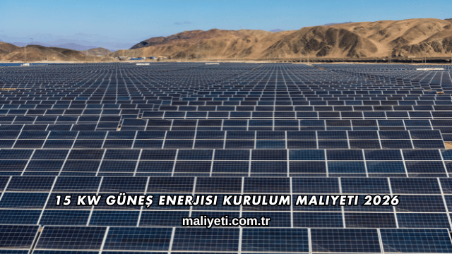 15 Kw Güneş Enerjisi Kurulum Maliyeti 2026