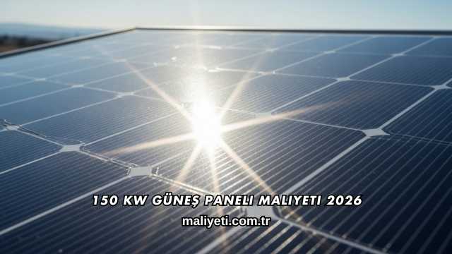 150 KW Güneş Paneli Maliyeti 2026
