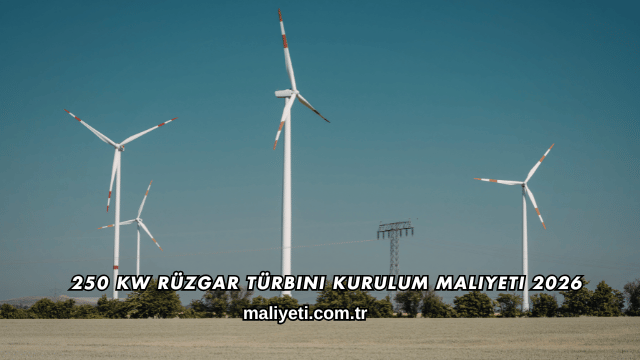 250 kw Rüzgar Türbini Kurulum Maliyeti 2026