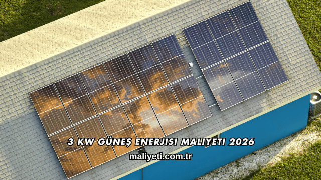 3 Kw Güneş Enerjisi Maliyeti 2026