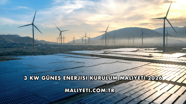 3 kW Güneş Enerjisi Kurulum Maliyeti 2026