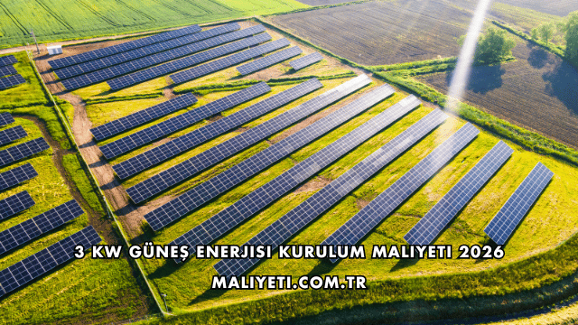 3 kW Güneş Enerjisi Kurulum Maliyeti 2026