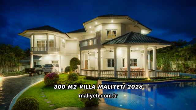 300 m2 Villa Maliyeti 2026