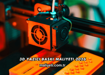 3D Yazıcı Baskı Maliyeti 2026