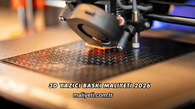 3D Yazıcı Baskı Maliyeti 2026