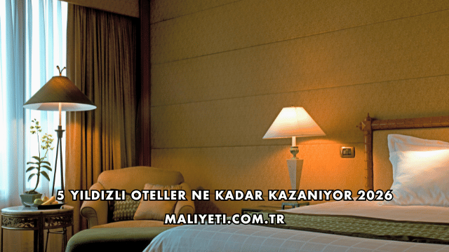 5 Yıldızlı Oteller Ne Kadar Kazanıyor 2026