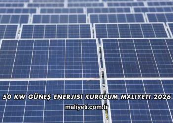 50 kW Güneş Enerjisi Kurulum Maliyeti 2026