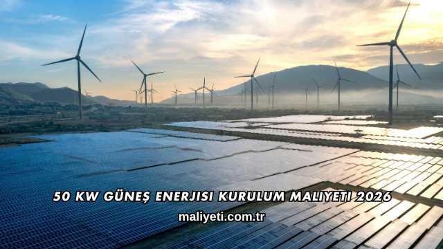 50 kW Güneş Enerjisi Kurulum Maliyeti 2026