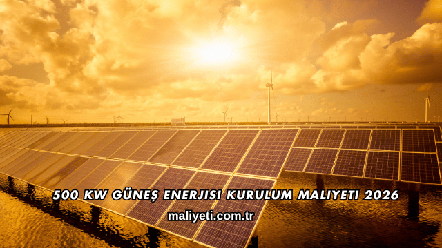 500 kW Güneş Enerjisi Kurulum Maliyeti 2026