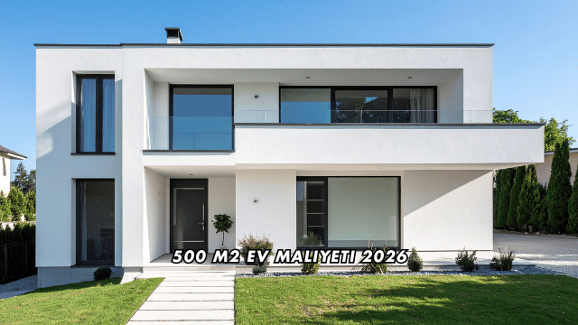 500 m2 Ev Maliyeti 2026