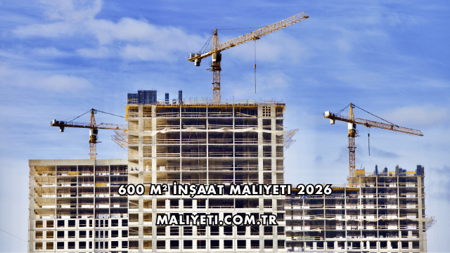 600 m² İnşaat Maliyeti 2026