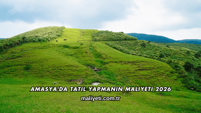 Amasya'da Tatil Yapmanın Maliyeti 2026