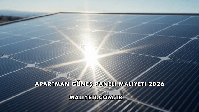 Apartman Güneş Paneli Maliyeti 2026