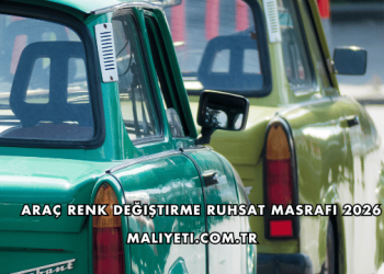 Araç Renk Değiştirme Ruhsat Masrafı 2026
