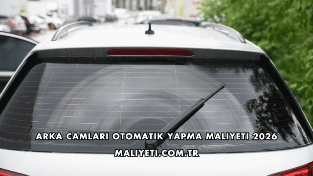 Arka Camları Otomatik Yapma Maliyeti 2026