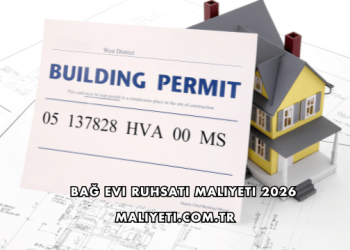 Bağ Evi Ruhsatı Maliyeti 2026