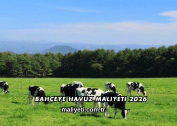 Bahçeye Havuz Maliyeti 2026