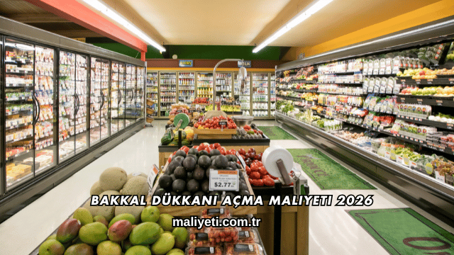 Bakkal Dükkanı Açma Maliyeti 2026