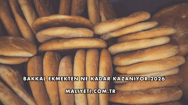Bakkal Ekmekten Ne Kadar Kazanıyor 2026