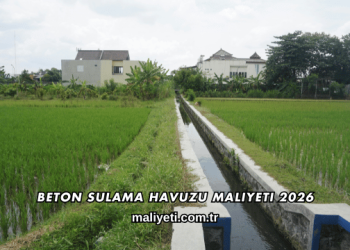 Beton Sulama Havuzu Maliyeti 2026