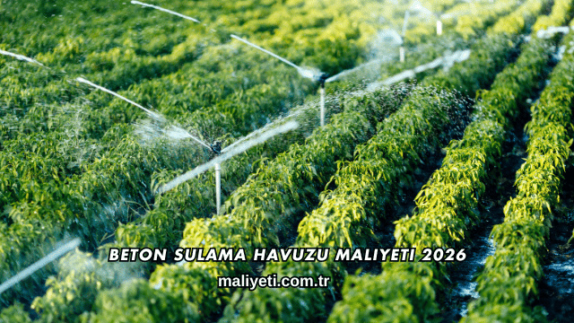 Beton Sulama Havuzu Maliyeti 2026