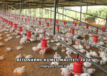 Betonarme Kümes Maliyeti 2026