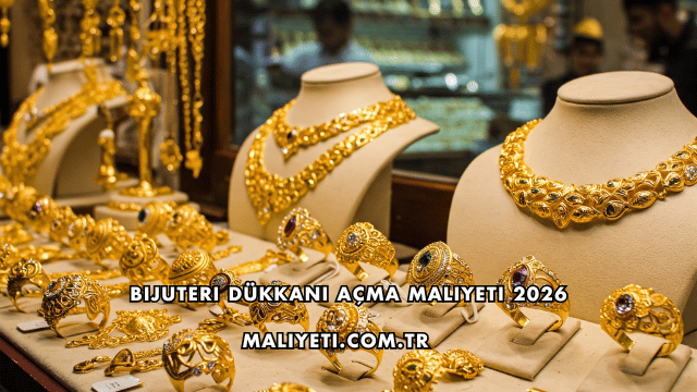 Bijuteri Dükkanı Açma Maliyeti 2026