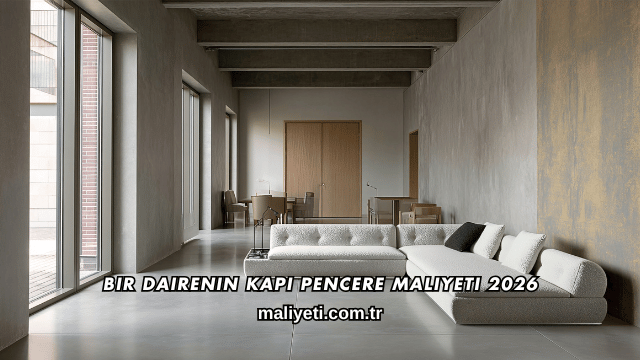 Bir Dairenin Kapı Pencere Maliyeti 2026
