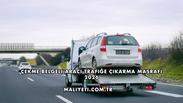 Çekme Belgeli Aracı Trafiğe Çıkarma Masrafı 2026