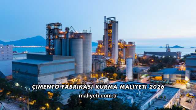 Çimento Fabrikası Kurma Maliyeti 2026