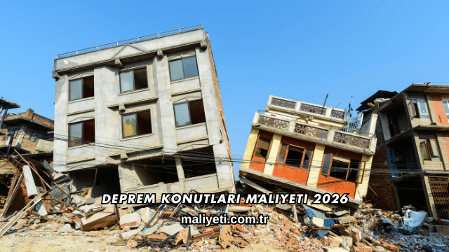 Deprem Konutları Maliyeti 2026