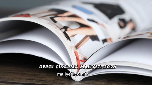 Dergi Çıkarma Maliyeti 2026
