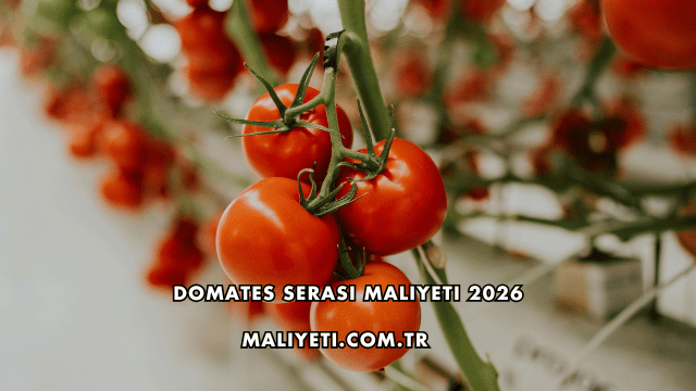 Domates Serası Maliyeti 2026