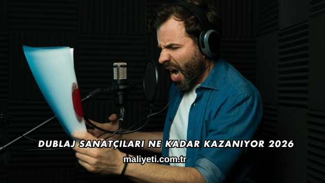 Dublaj Sanatçıları Ne Kadar Kazanıyor 2026
