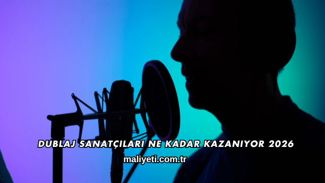 Dublaj Sanatçıları Ne Kadar Kazanıyor 2026