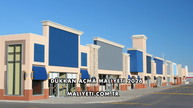 Dükkan Açma Maliyeti 2026