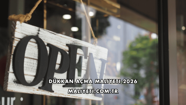 Dükkan Açma Maliyeti 2026