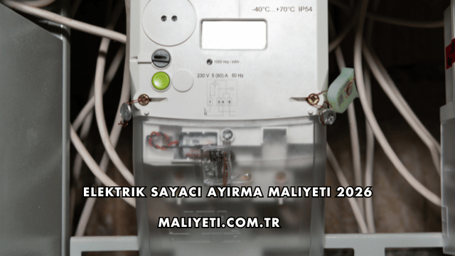 Elektrik Sayacı Ayırma Maliyeti 2026