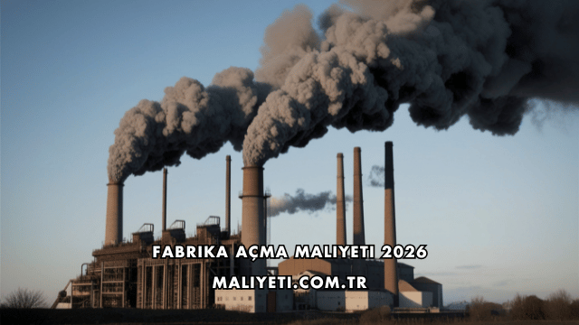 Fabrika Açma Maliyeti 2026