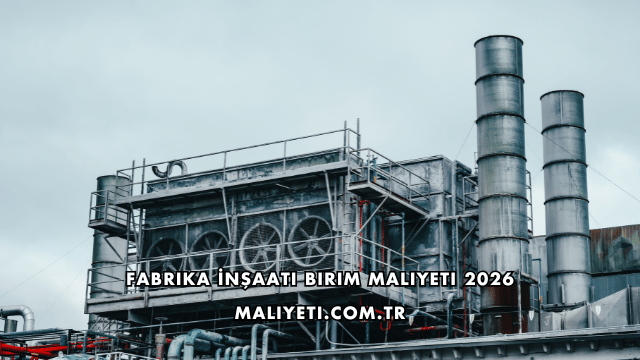 Fabrika İnşaatı Birim Maliyeti 2026