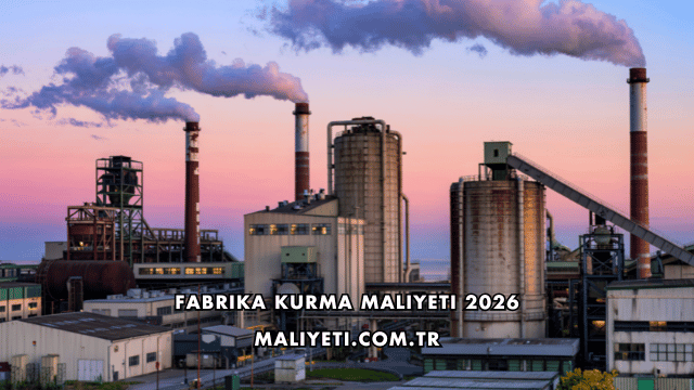 Fabrika Kurma Maliyeti 2026