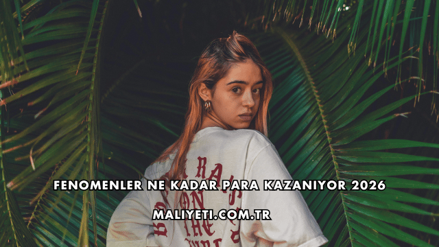 Fenomenler Ne Kadar Para Kazanıyor 2026