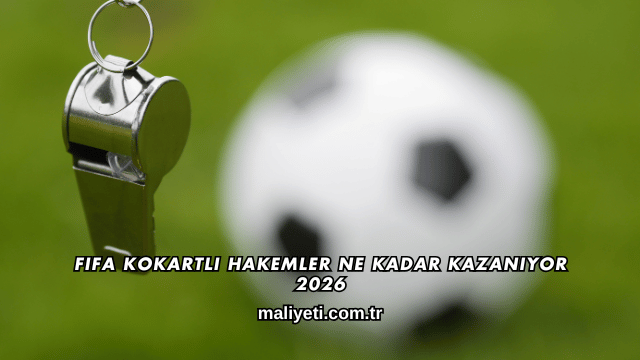 Fifa Kokartlı Hakemler Ne Kadar Kazanıyor 2026