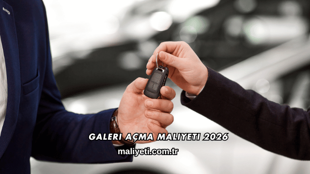 Galeri Açma Maliyeti 2026