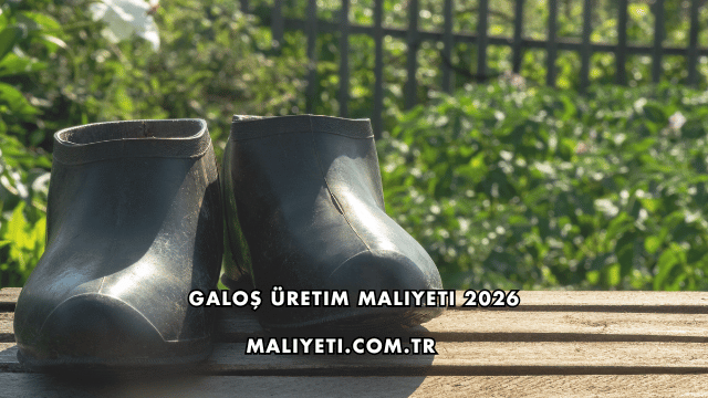 Galoş Üretim Maliyeti 2026