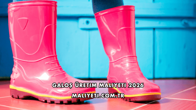 Galoş Üretim Maliyeti 2026